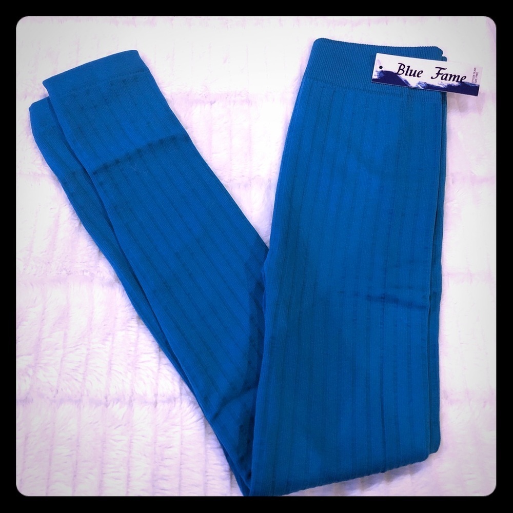 Aqua Fleece Lined Leggings